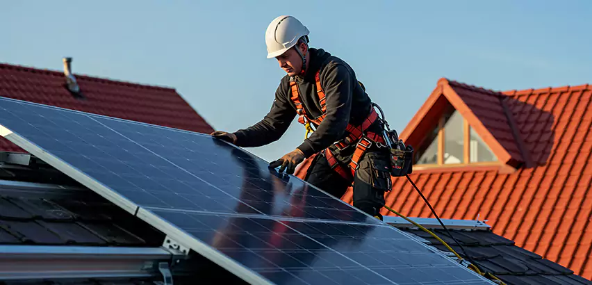 Solar Panels on Steel Roof Installation in Glenview